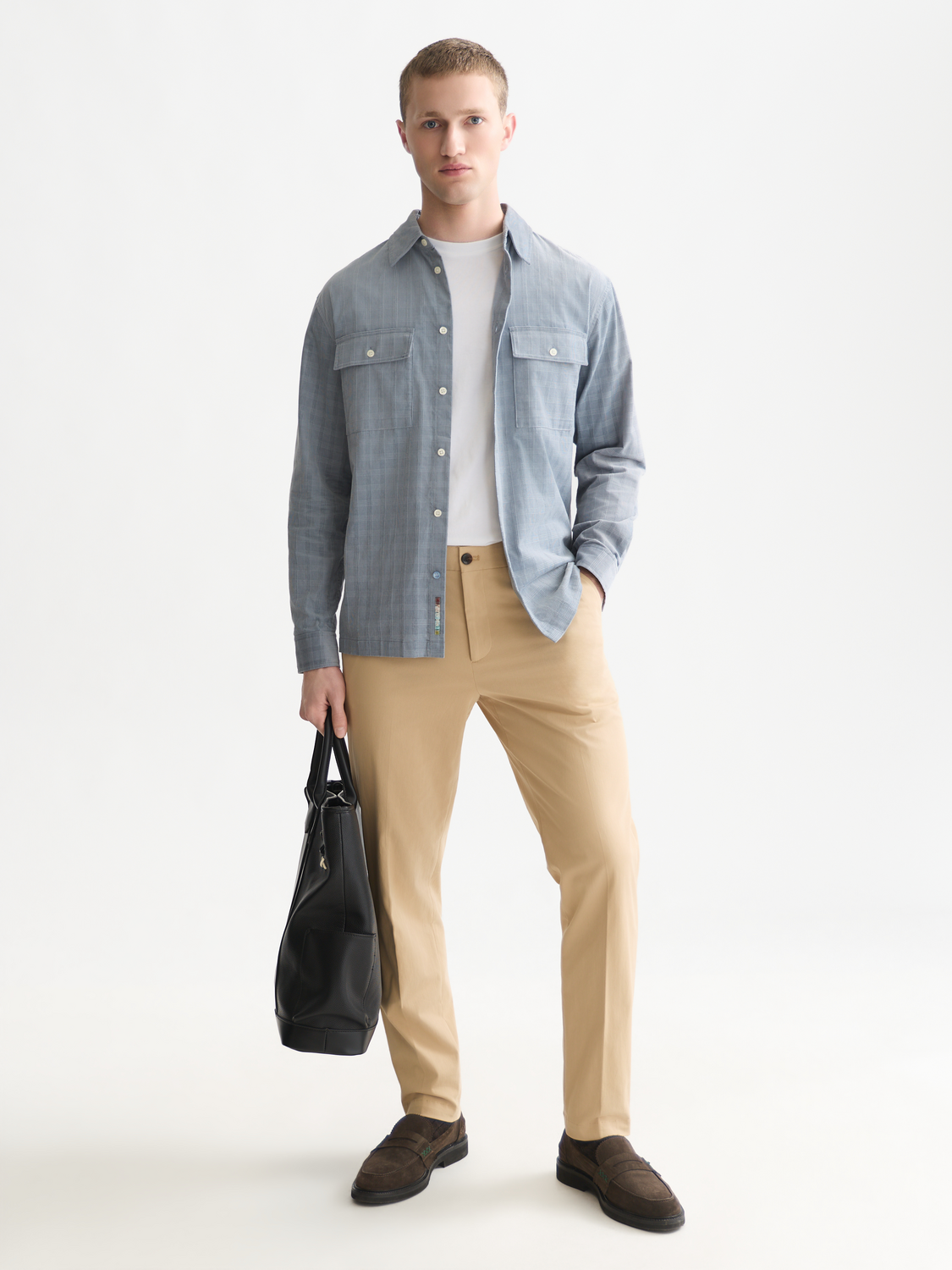Corduroy Checked Relaxed-Fit Shirt