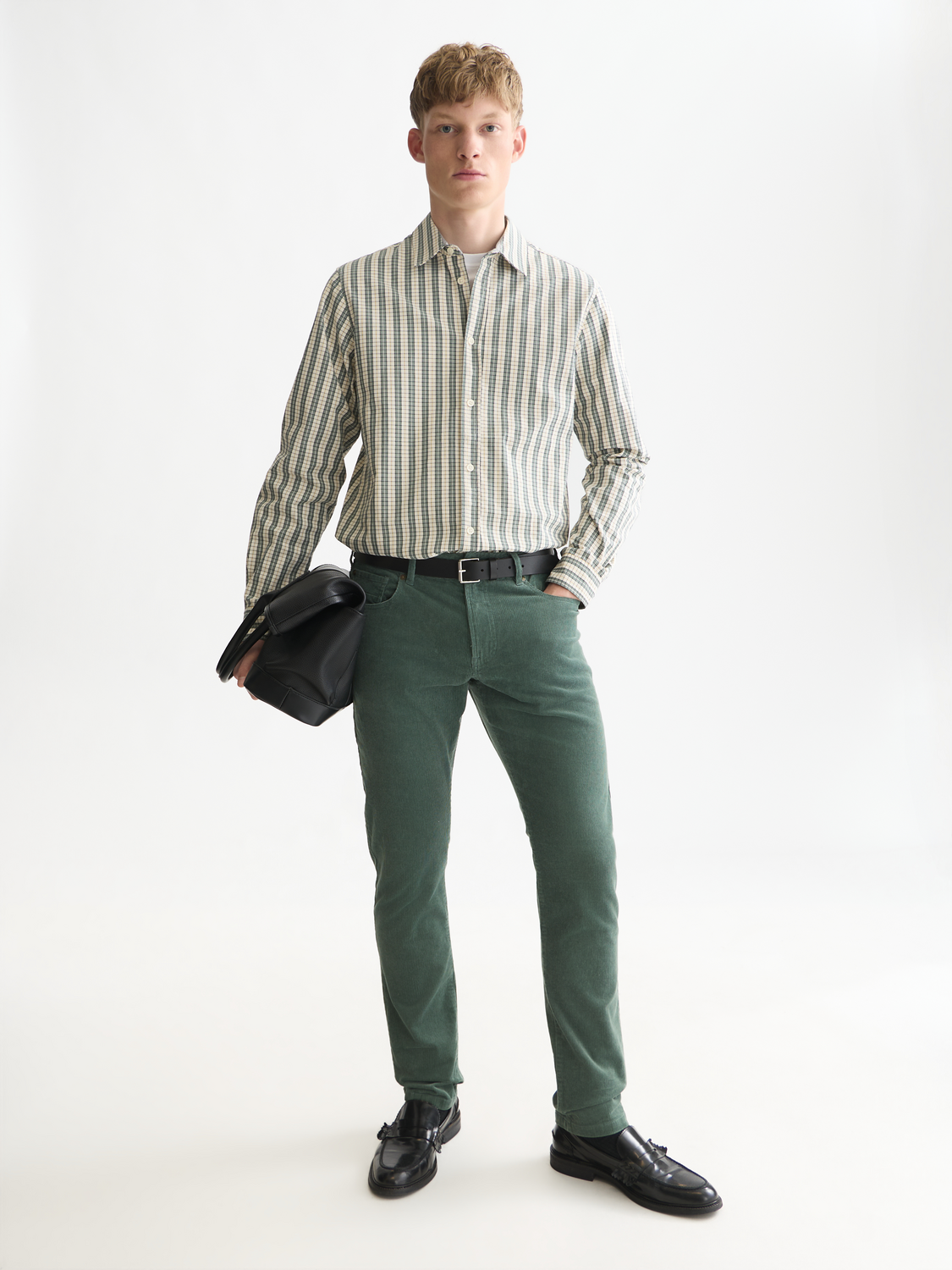 Micro Checked Regular-Fit Shirt