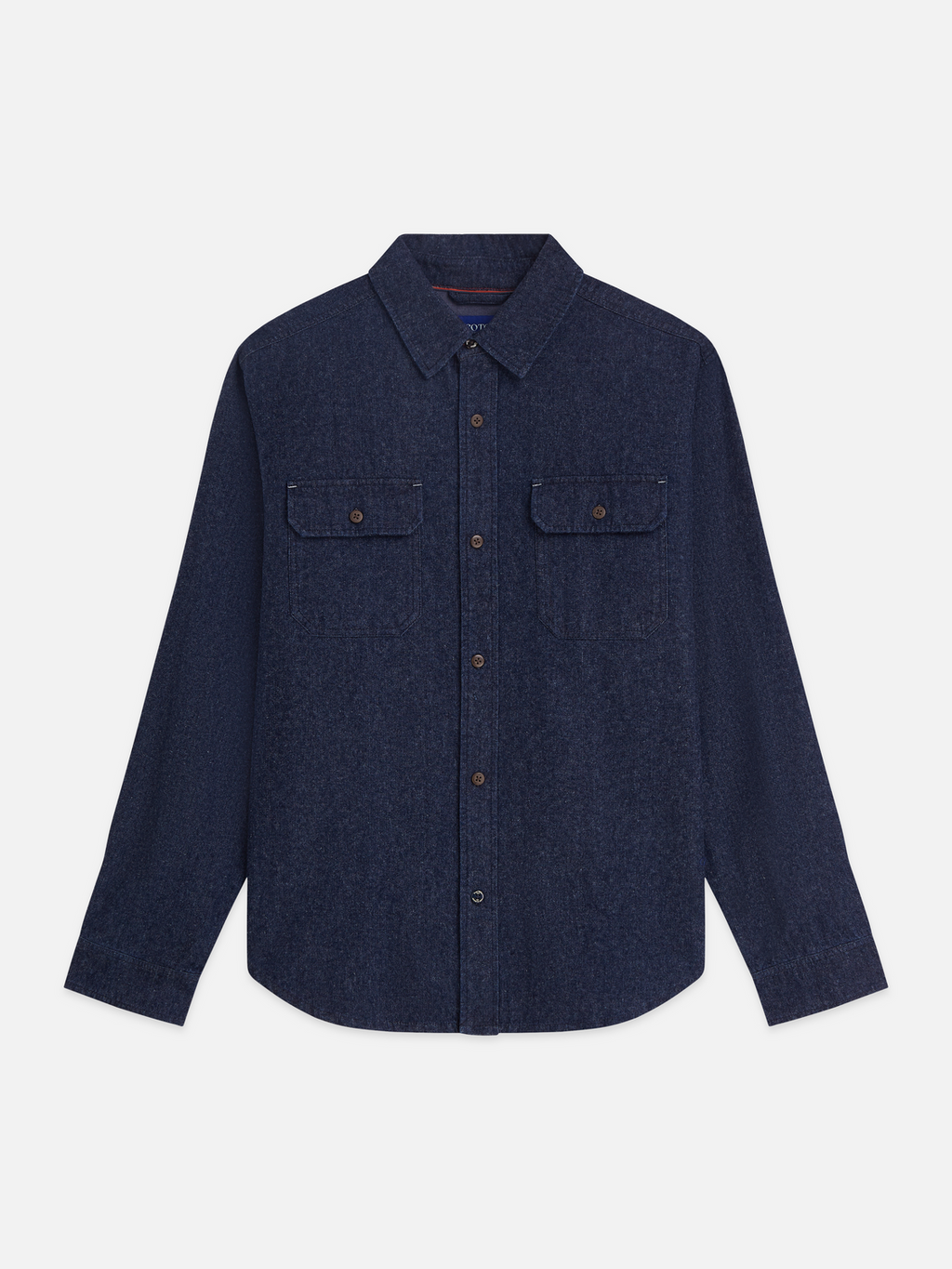 Denim Flannel Relaxed-Fit Overshirt