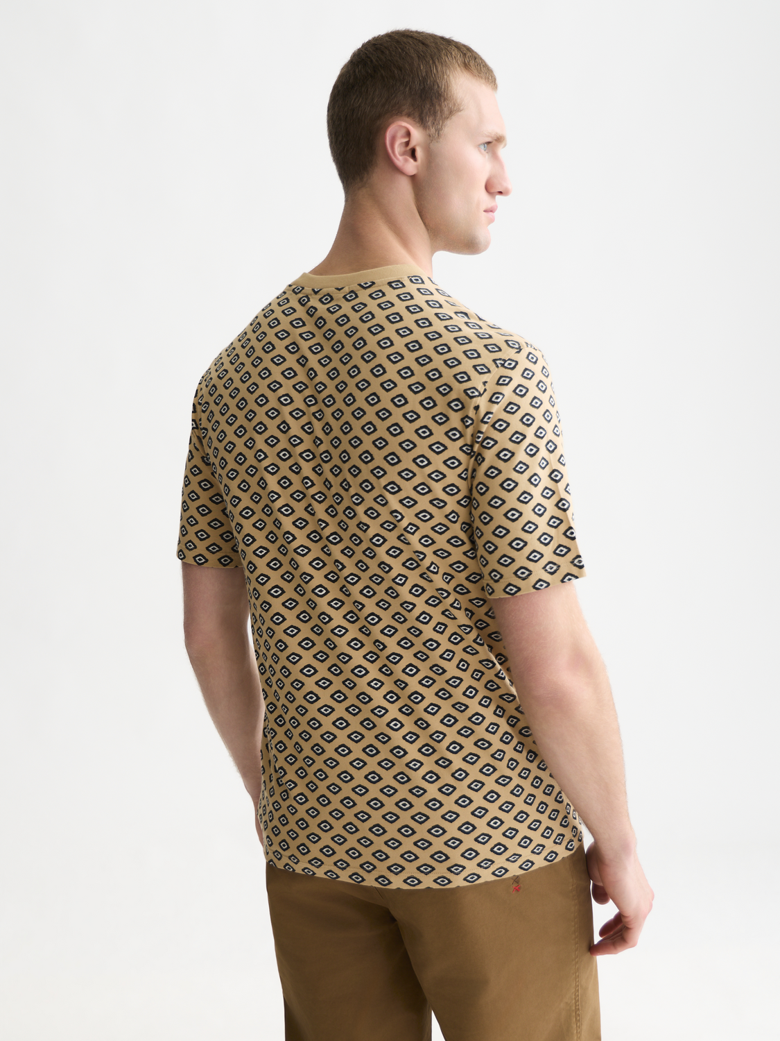 Micro Printed Regular-Fit T-Shirt
