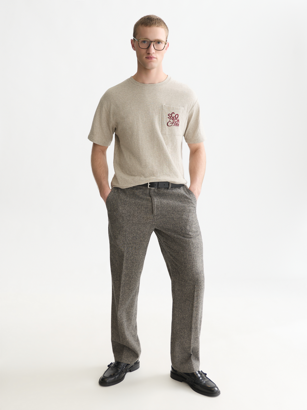 Bonded Chest Pocket And Artwork Relaxed-Fit T-Shirt