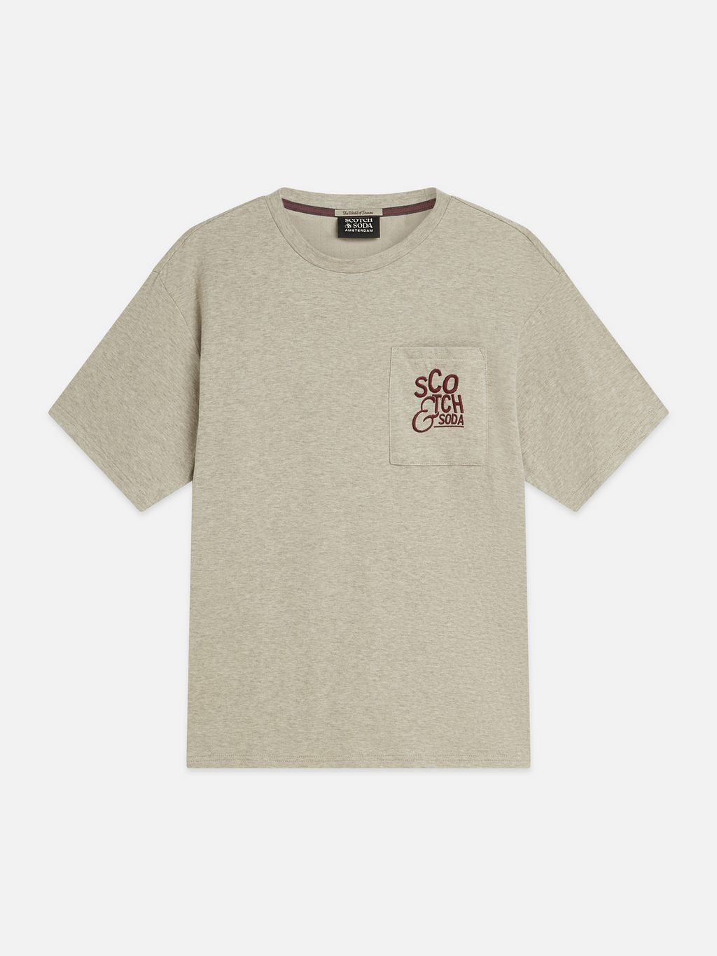 Bonded Chest Pocket And Artwork Relaxed-Fit T-Shirt