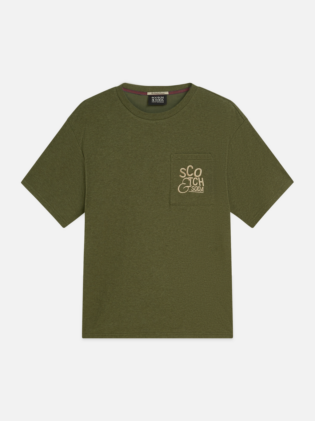 Bonded Chest Pocket And Artwork Relaxed-Fit T-Shirt