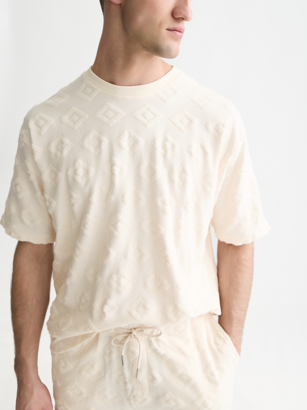 Jacquard Loose-Fit T-Shirt