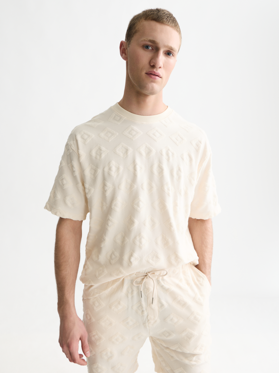 Jacquard Loose-Fit T-Shirt