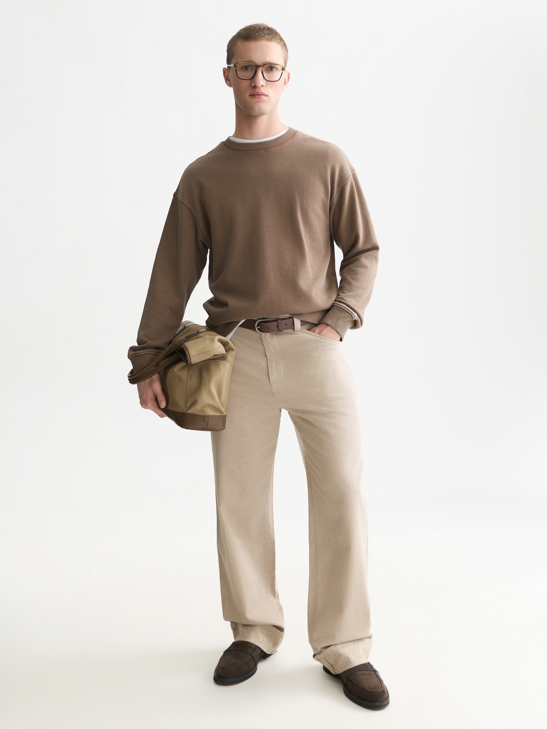 Washed Relaxed-Fit Sweatshirt