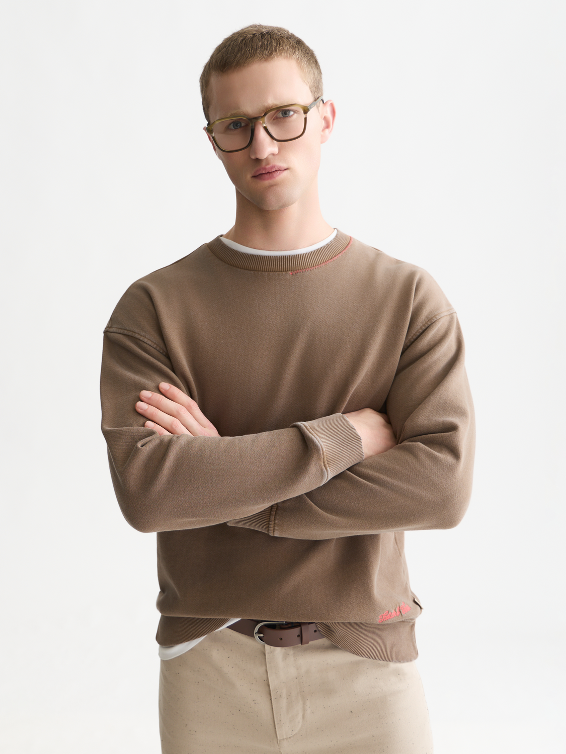 Washed Relaxed-Fit Sweatshirt