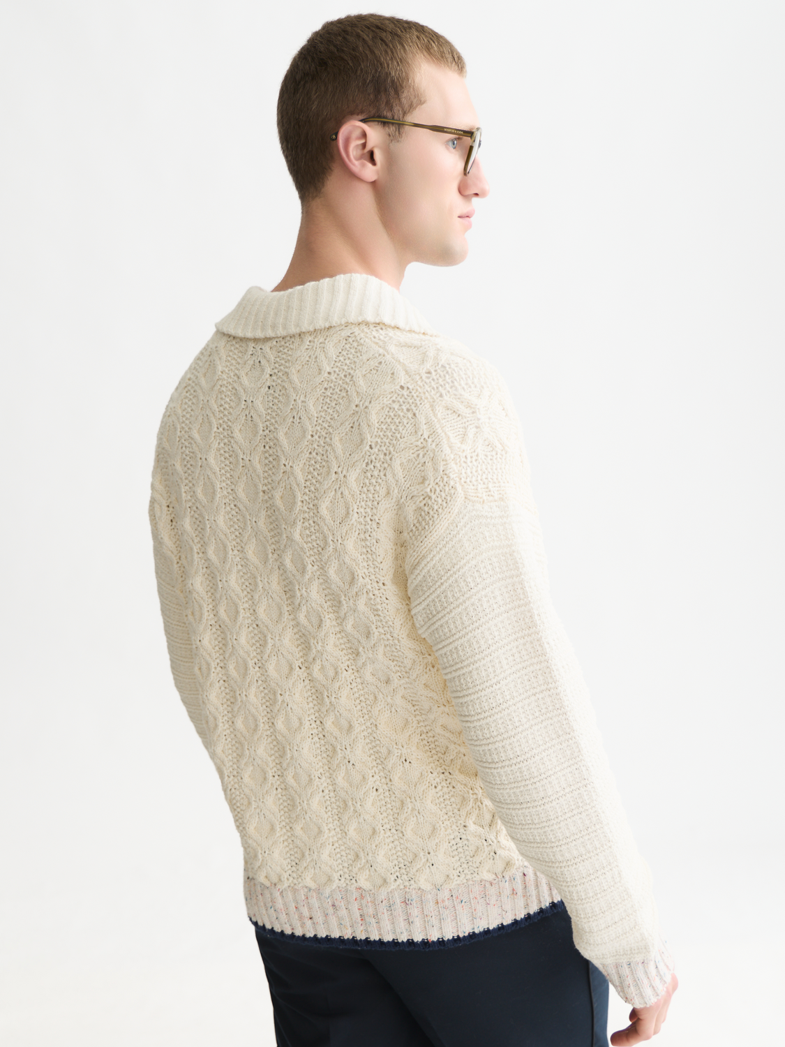 Multi-Yarn Loose-Fit Cardigan