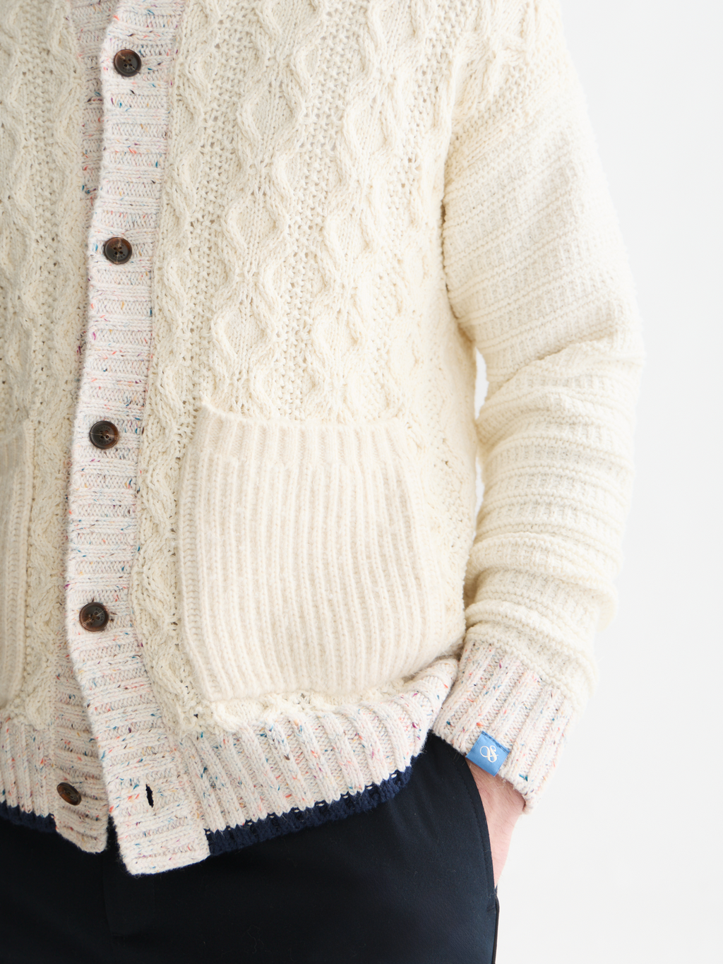 Multi-Yarn Loose-Fit Cardigan
