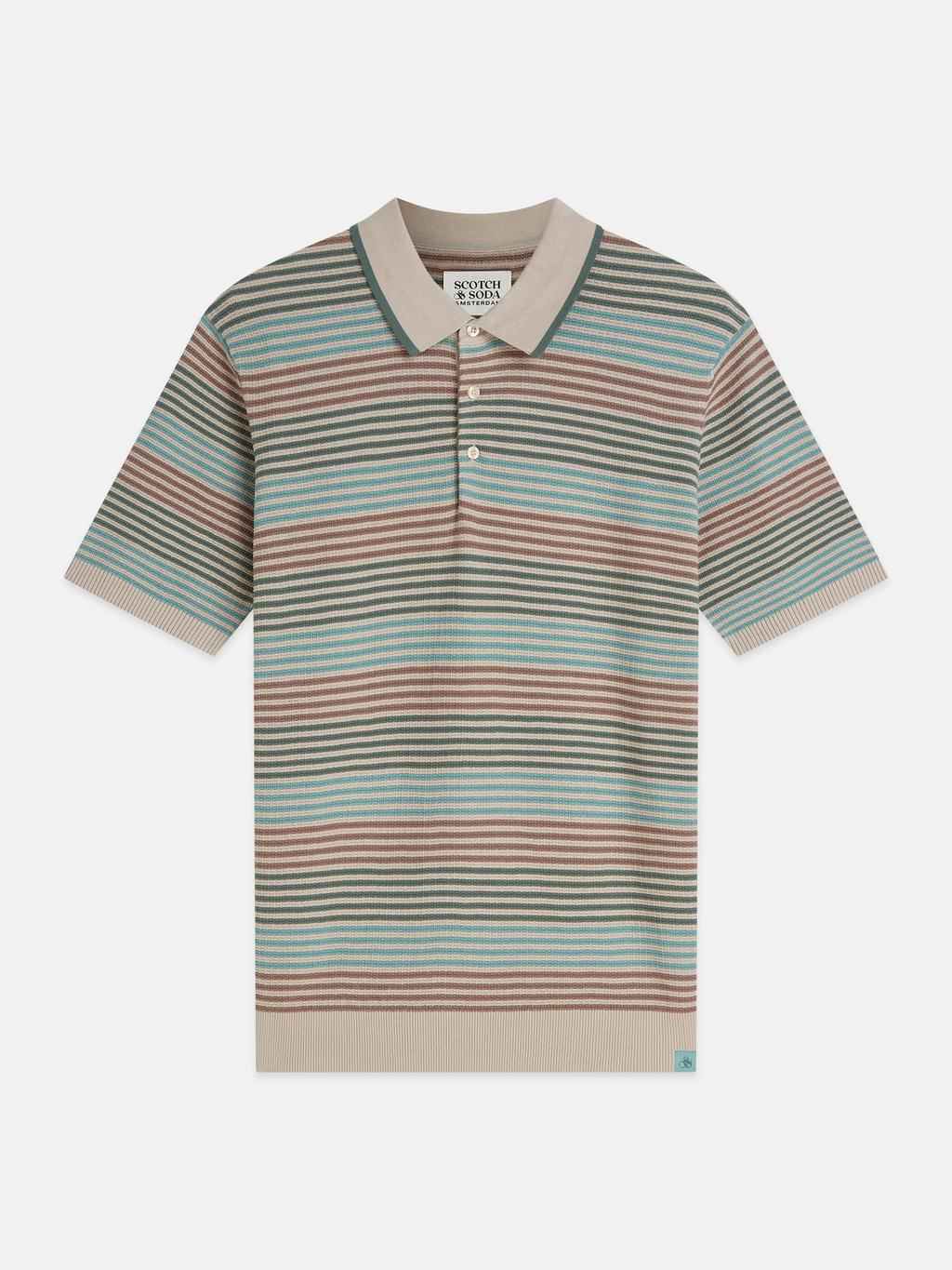 Striped Knitted Regular-Fit Polo