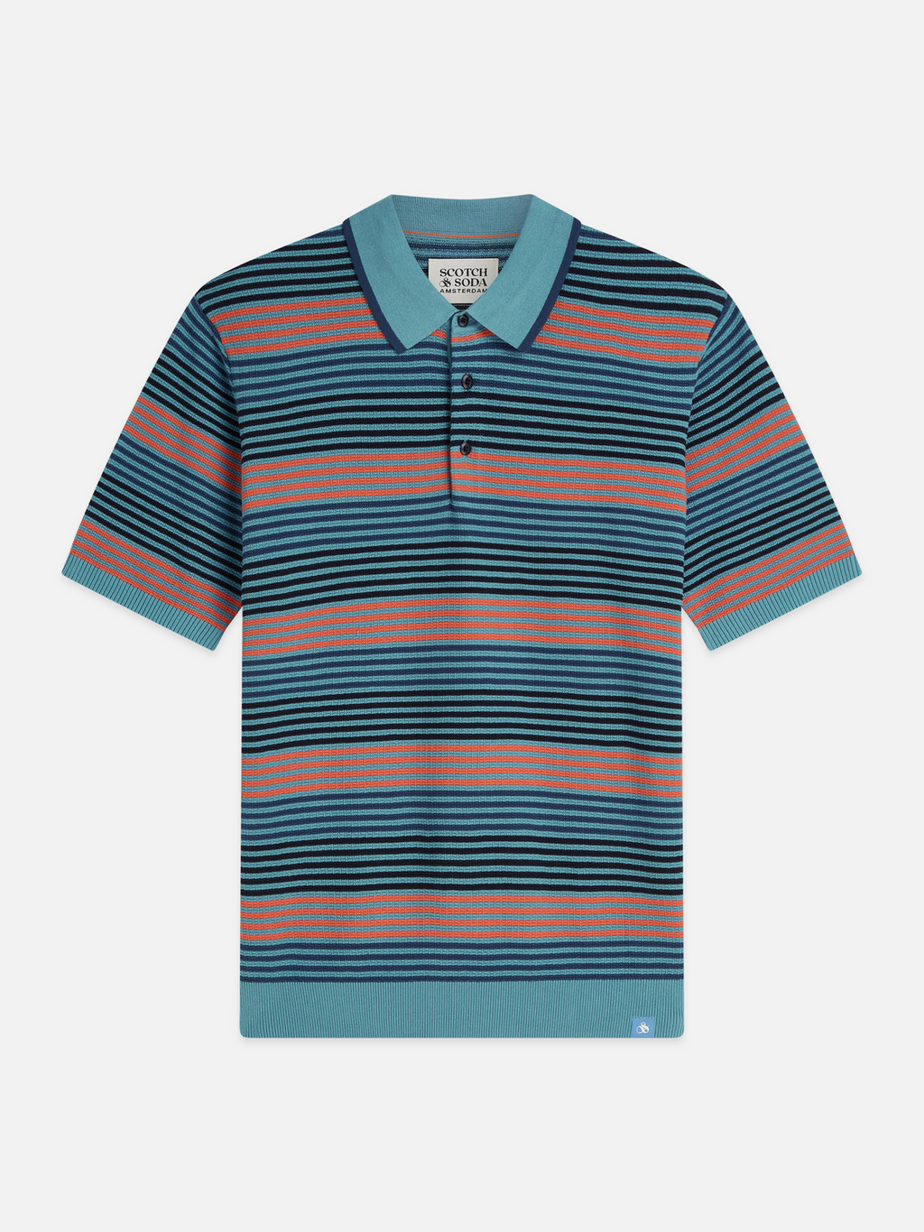Striped Knitted Regular-Fit Polo