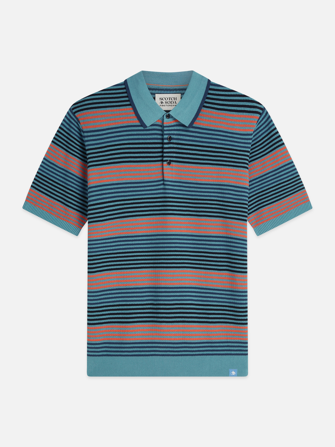 Striped Knitted Regular-Fit Polo