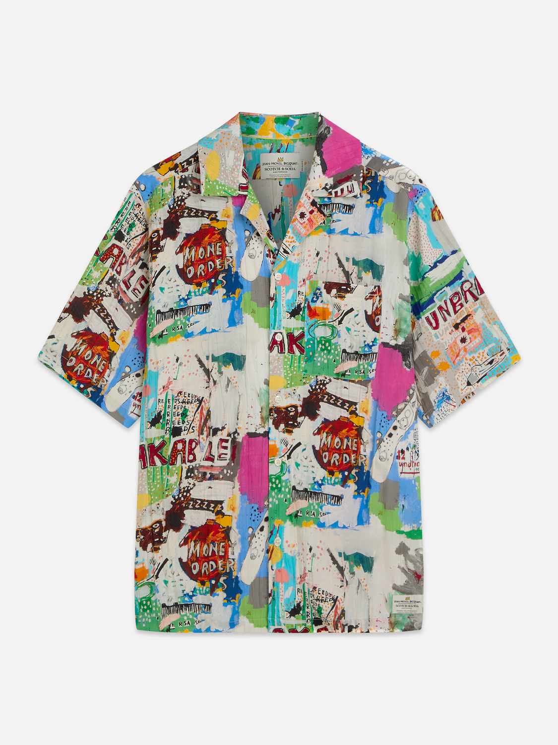 Scotch & Soda x Basquiat Printed Relaxed-Fit Short-Sleeved Shirt