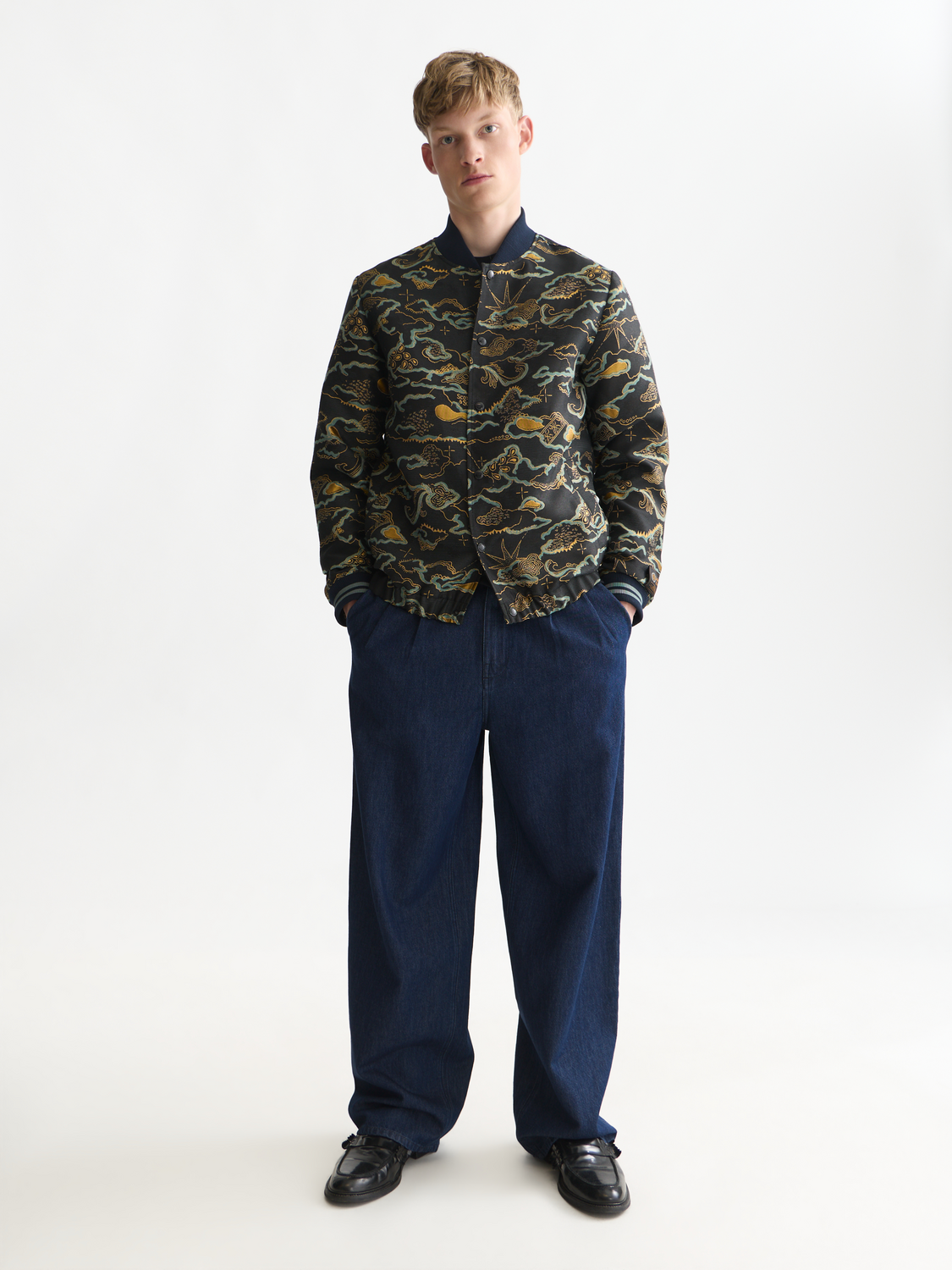 Festive Jacquard Blouson