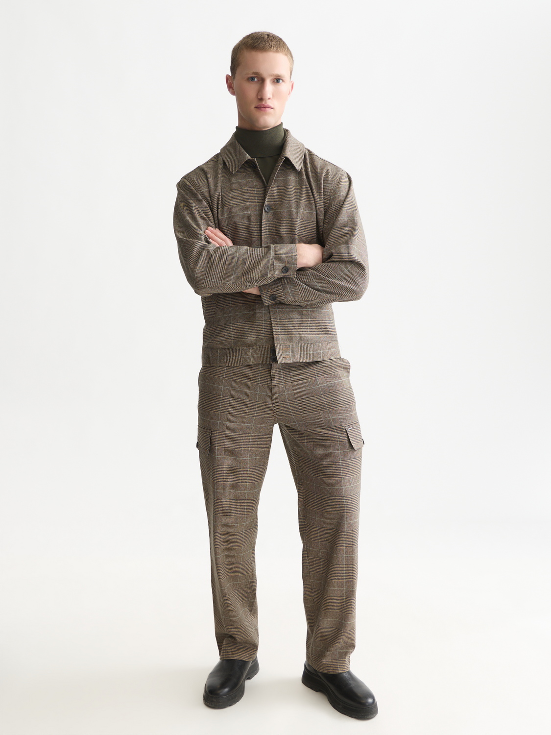 Tailored Checked Blouson