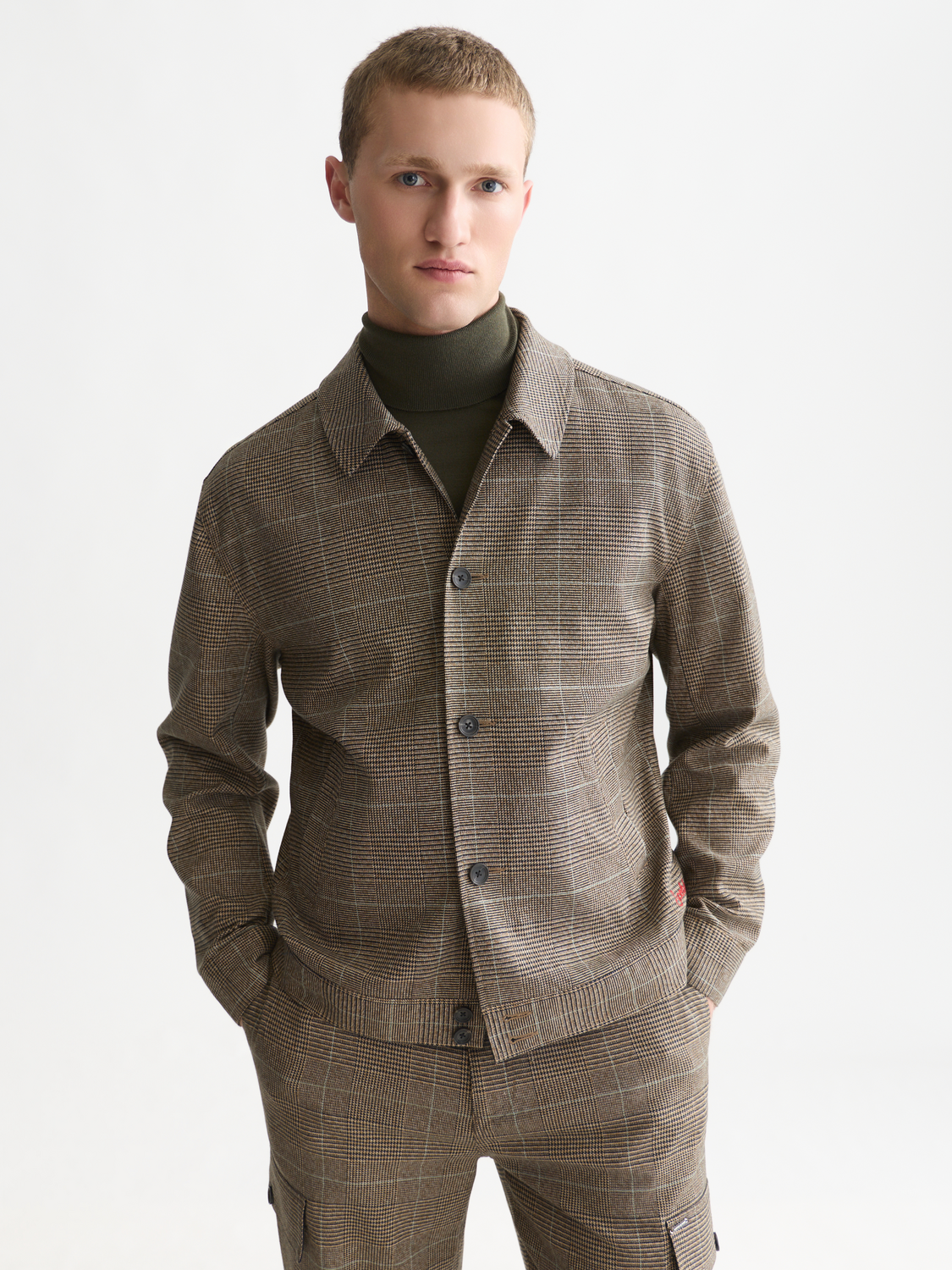 Tailored Checked Blouson