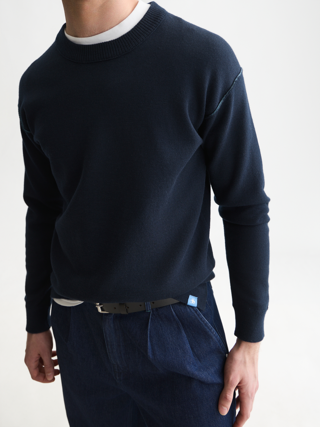 Double Face Merino-Blend Relaxed-Fit Pullover