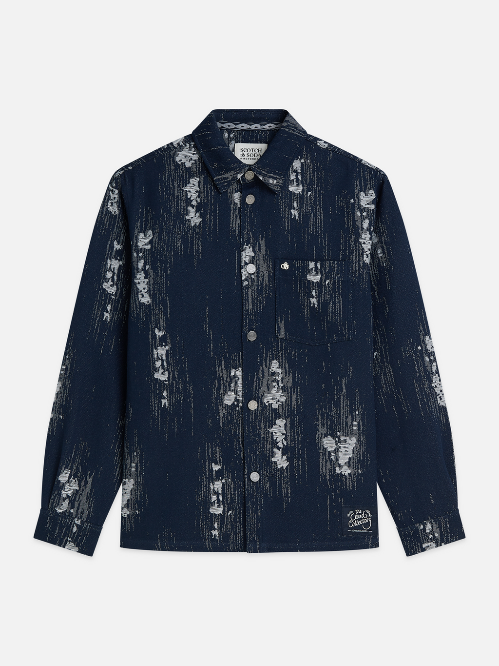 Jacquard Relaxed-Fit Overshirt