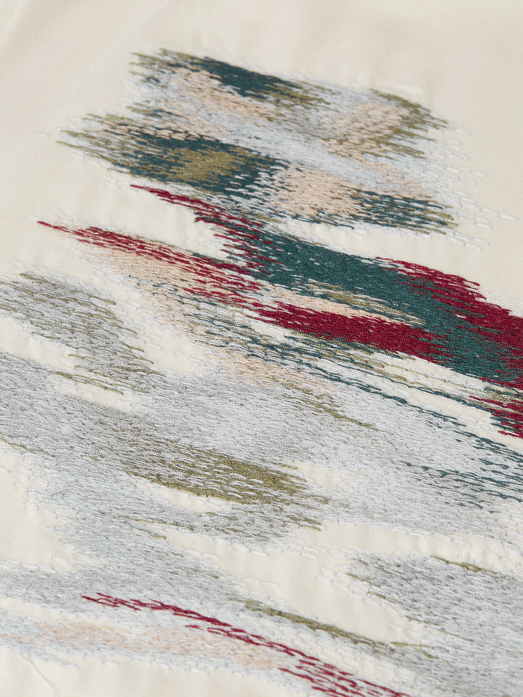 Embroidery Placed Artwork Loose-Fit T-Shirt