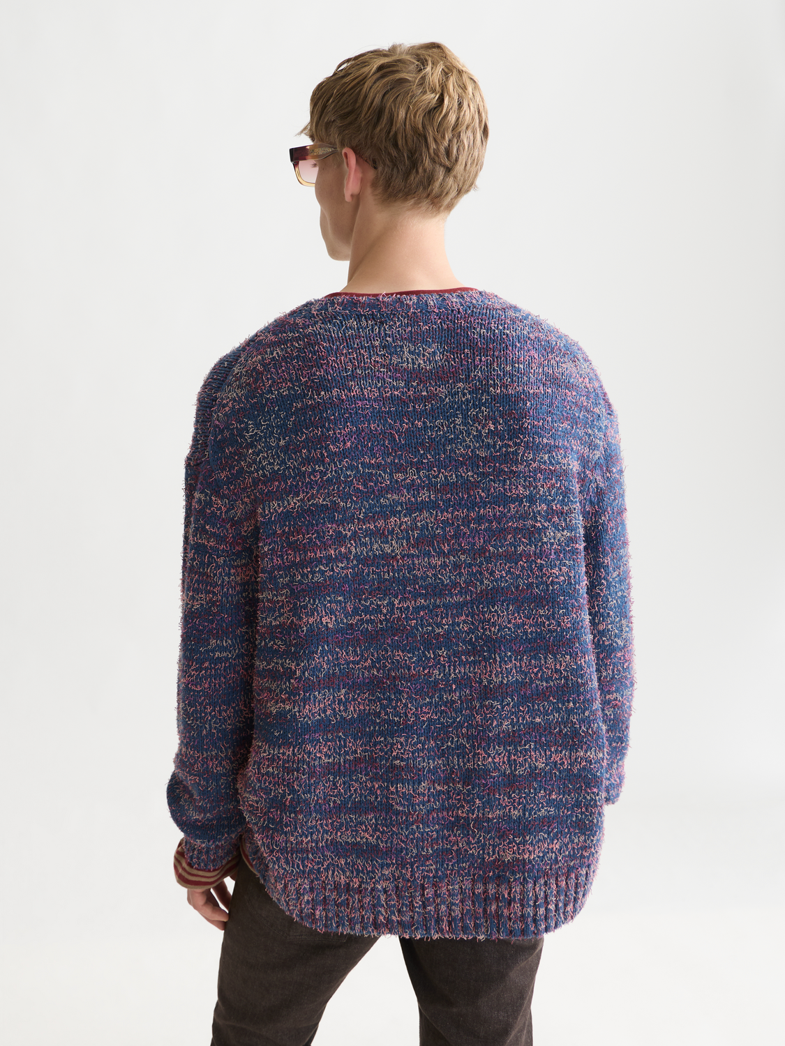 Hairy Multicolor Loose-Fit Pullover