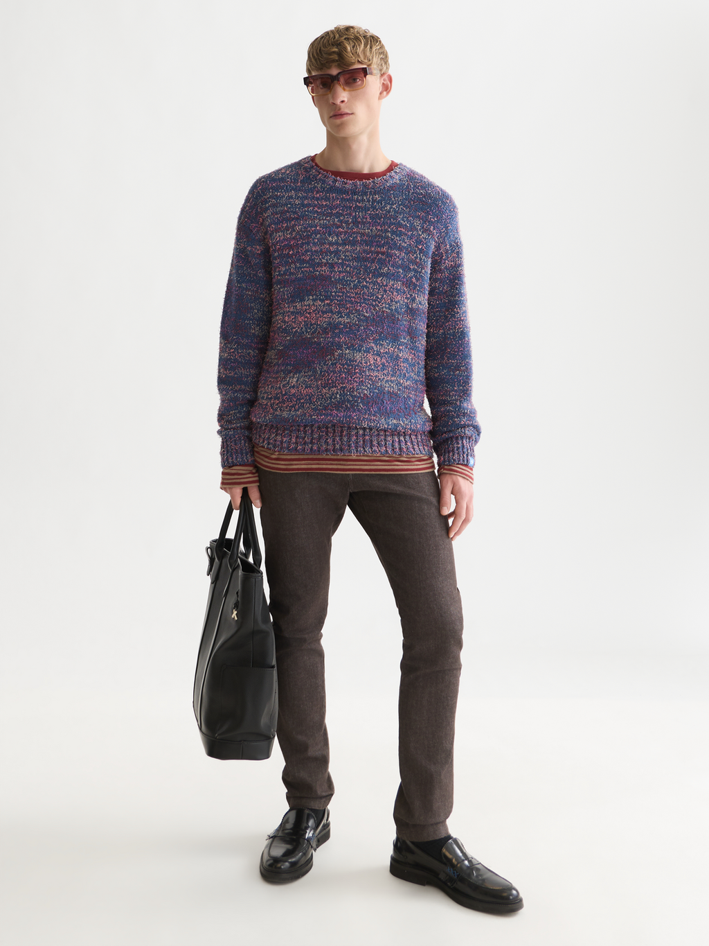 Hairy Multicolor Loose-Fit Pullover