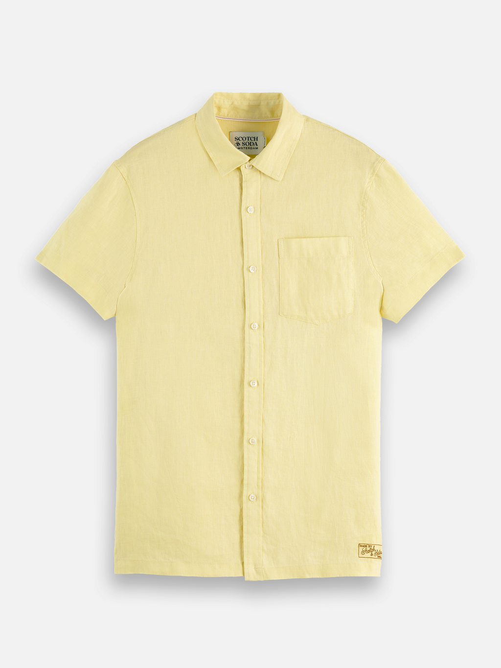 Essentials – Linen Regular-Fit Short Sleeve Shirt