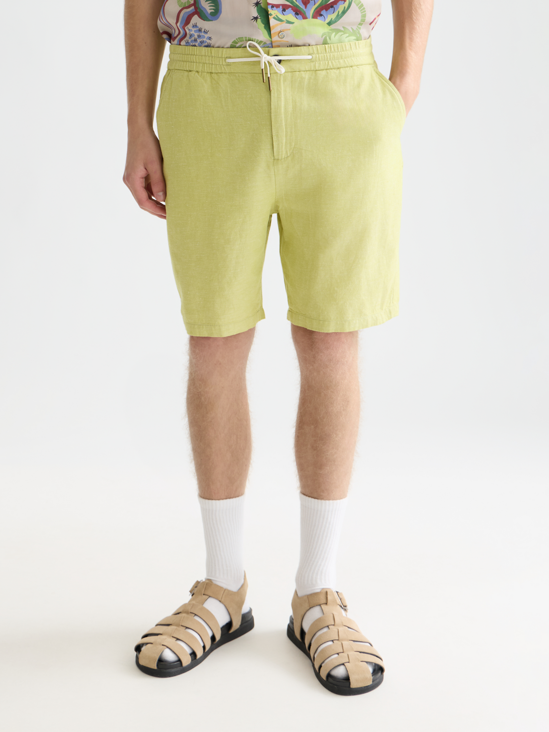 Essentials – Fave Cotton Linen Regular-Fit Chino Shorts