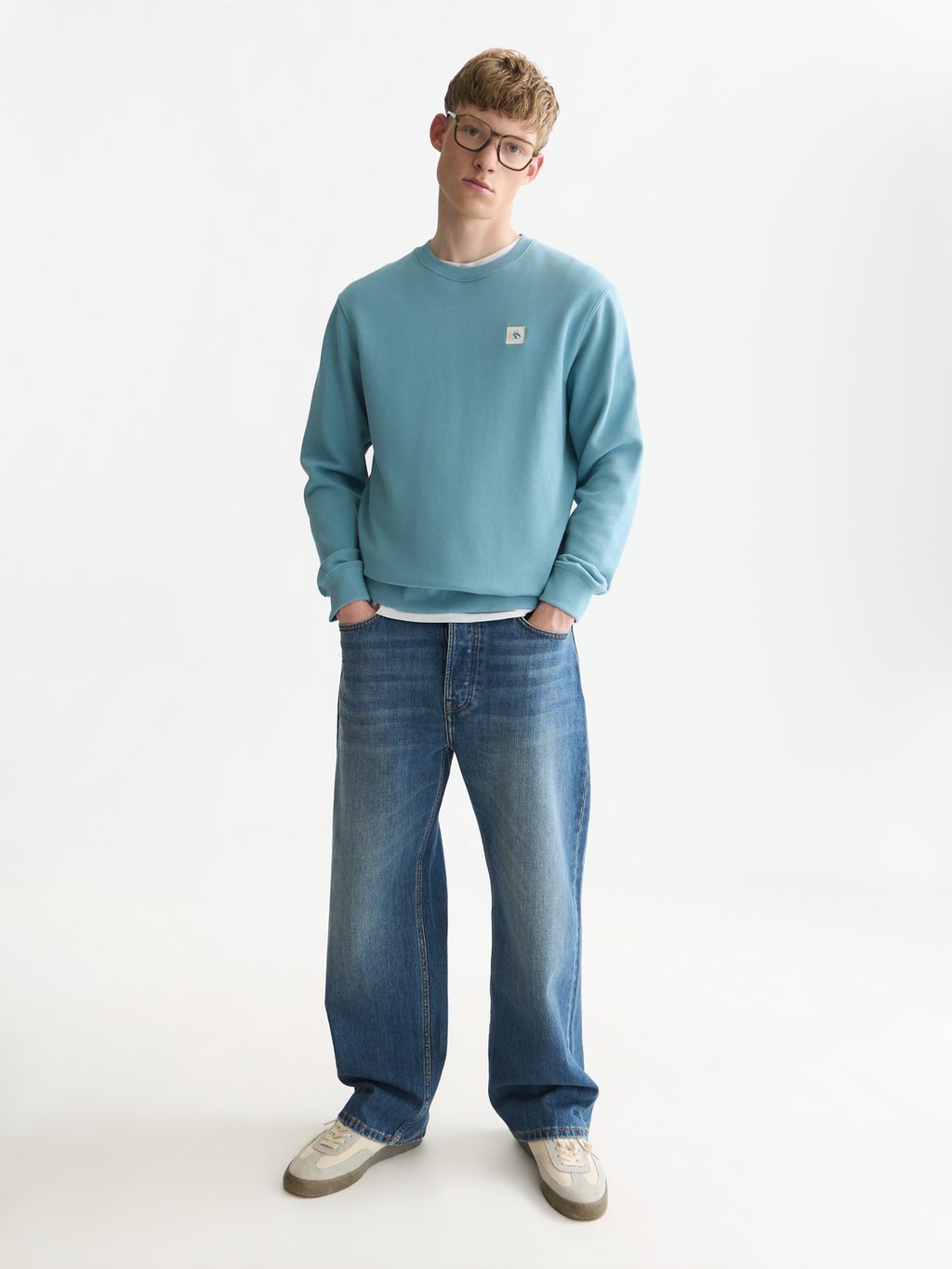 Essentials Logo Badge Regular-Fit Sweatshirt
