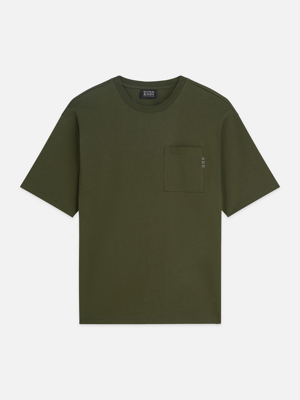 Essentials 3 Crosses Chest Pocket Loose-Fit T-Shirt