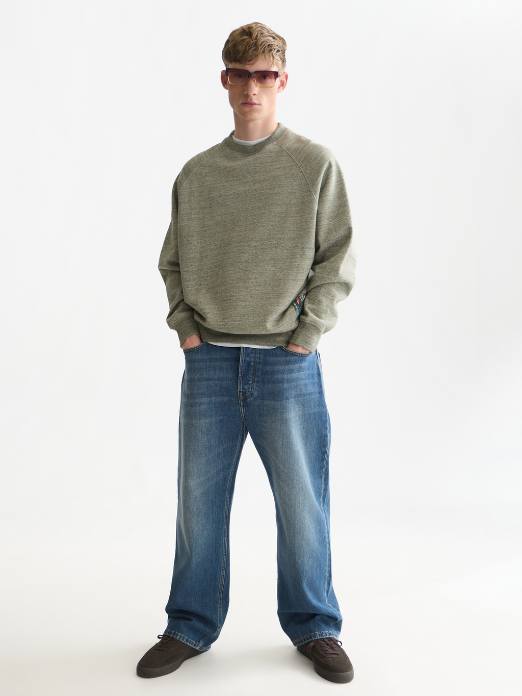 Mélange Loose-Fit Sweatshirt