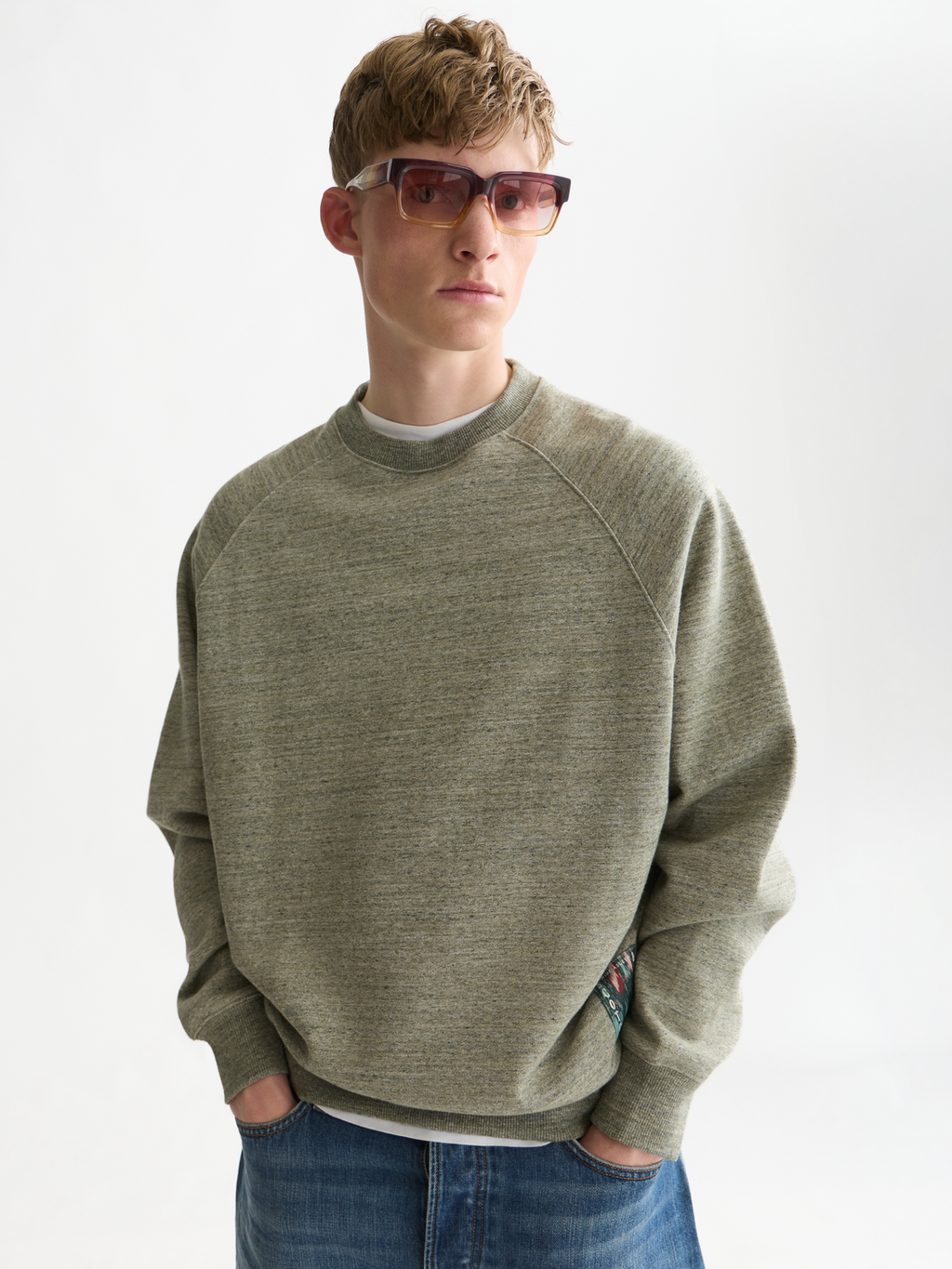Mélange Loose-Fit Sweatshirt