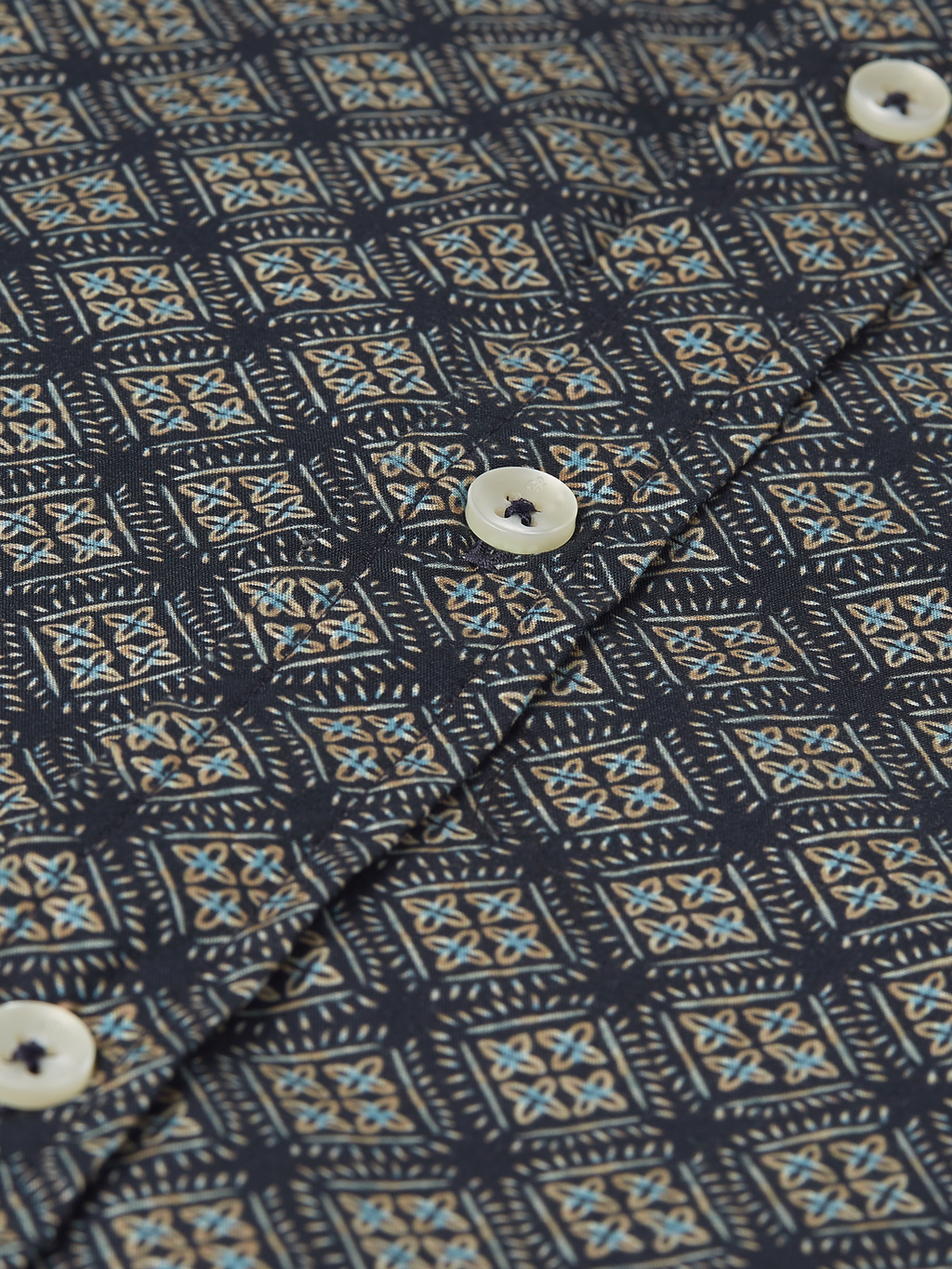 Micro Printed Slim-Fit Shirt