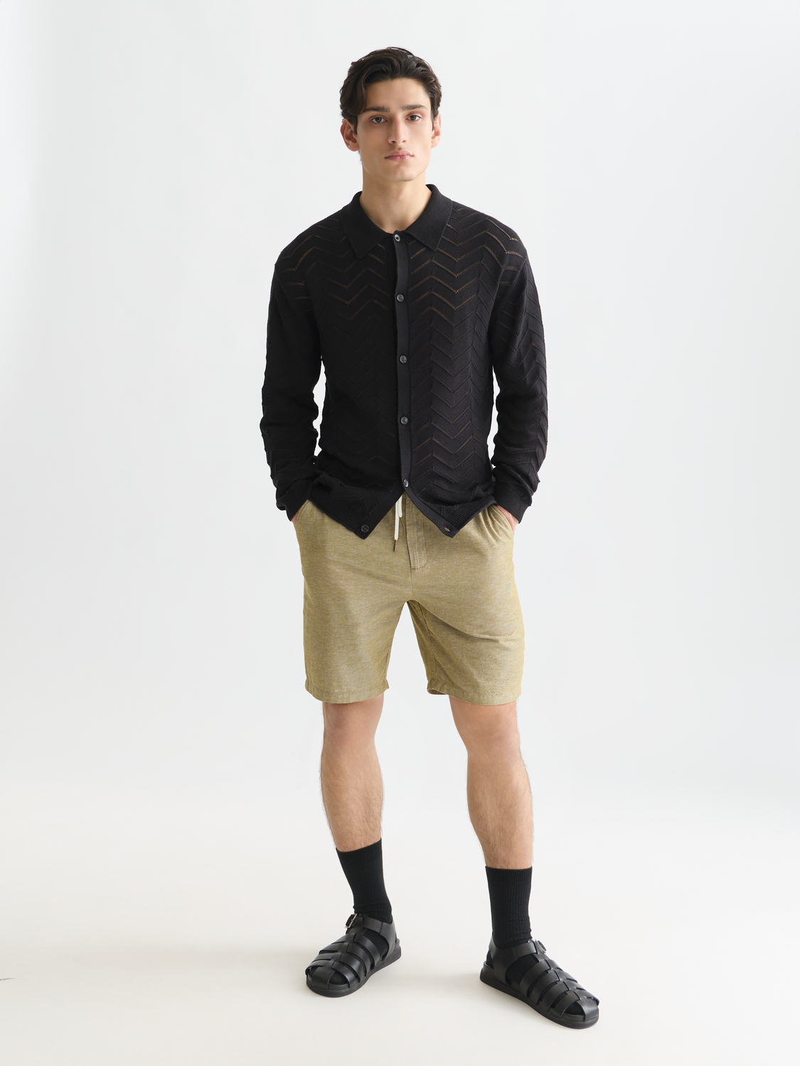 Essentials – Fave Cotton Linen Regular-Fit Chino Shorts