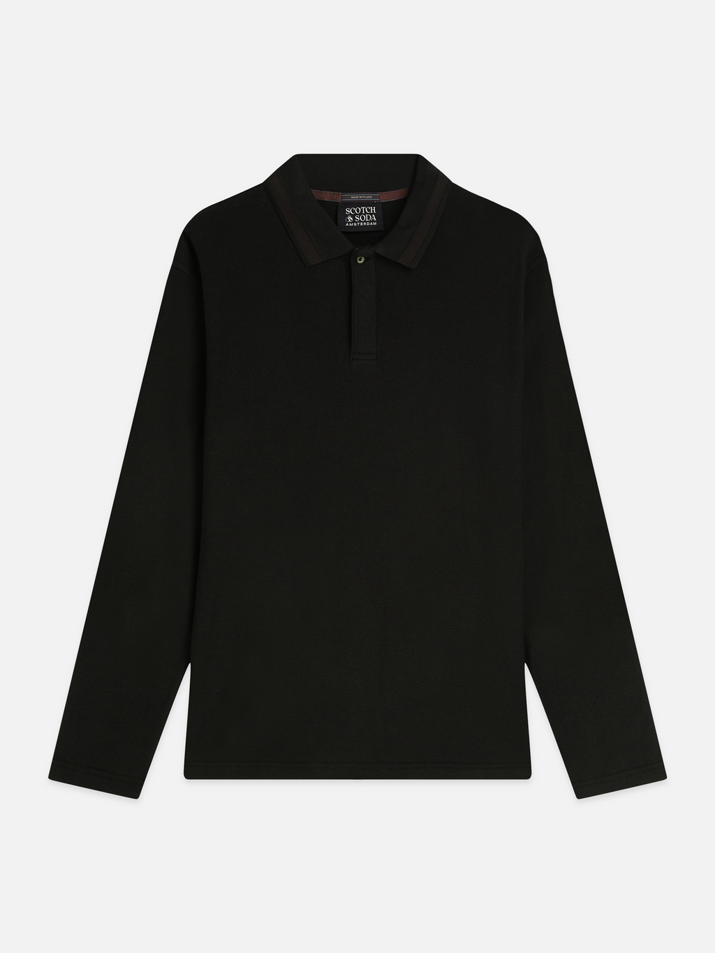 Structured Long Sleeved Polo