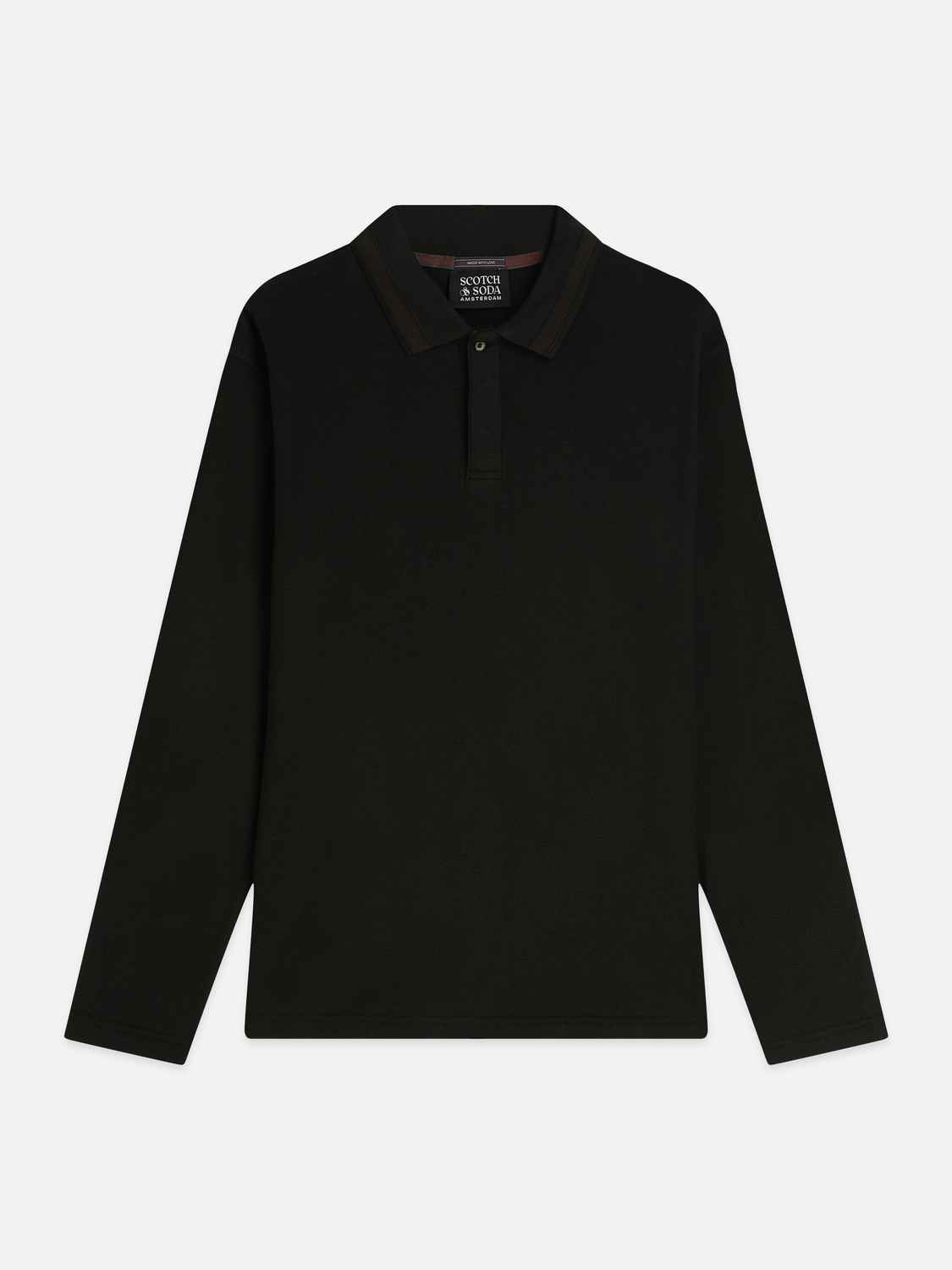Structured Long Sleeved Polo