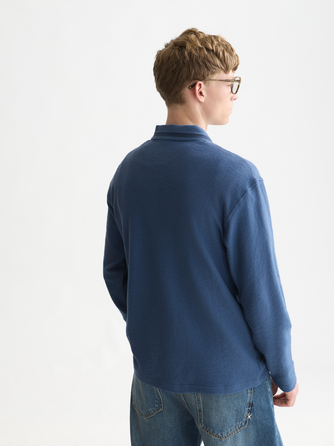 Structured Long Sleeved Polo