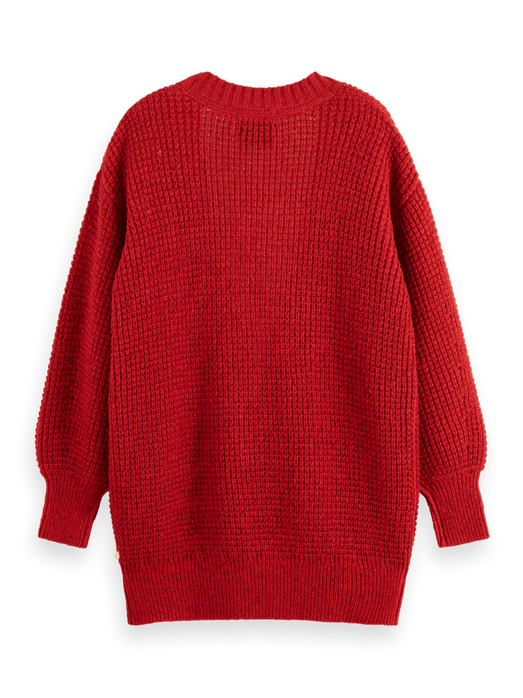 Oversized Deep V-Neck Pullover