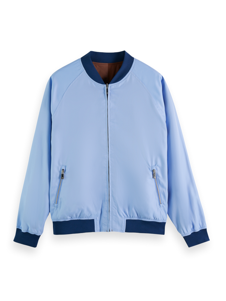 Cut And Sew Reversible Bomber Jacket