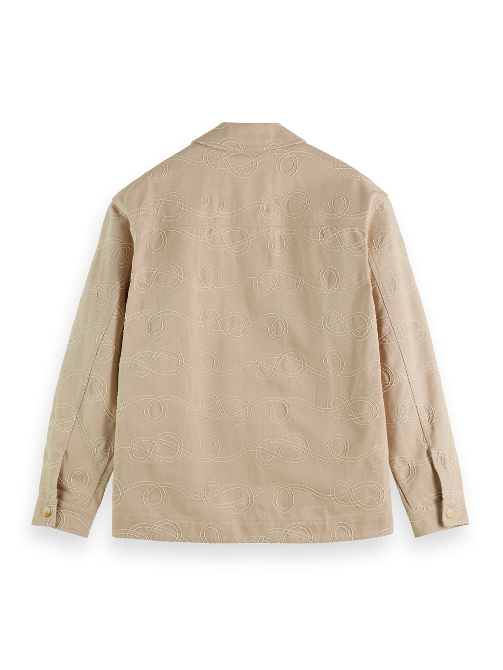 Robe Jacquard Twill Overshirt Back
