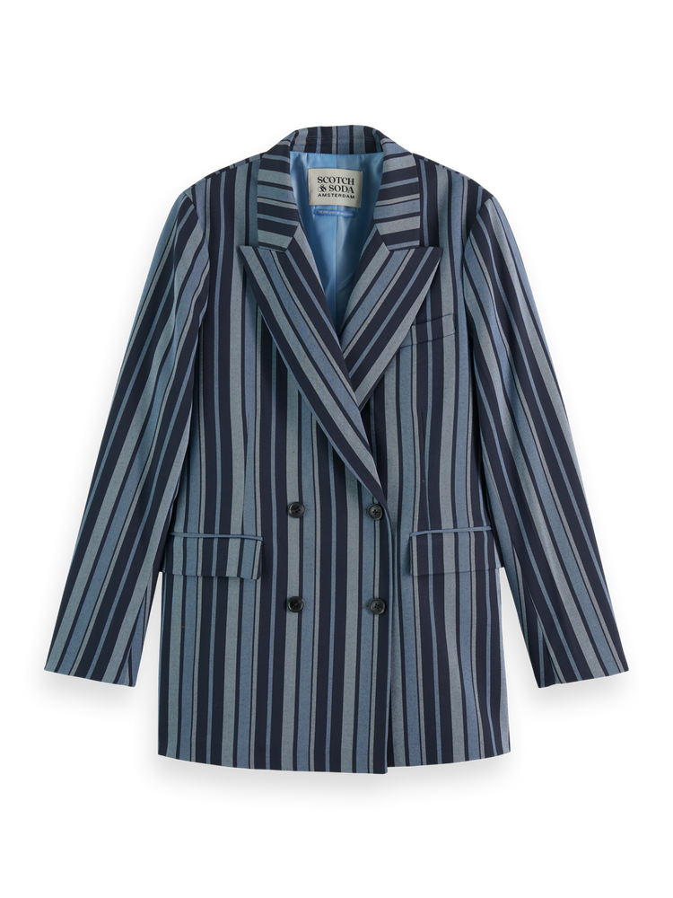 Double Breasted Striped Blazer Scotch Soda