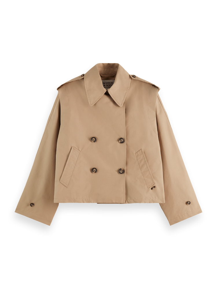 Cropped trench coat mens best sale