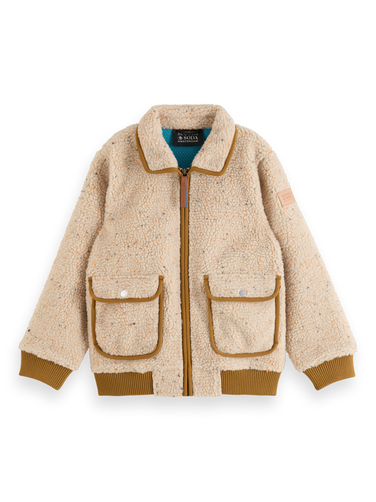 Boys teddy jacket clearance