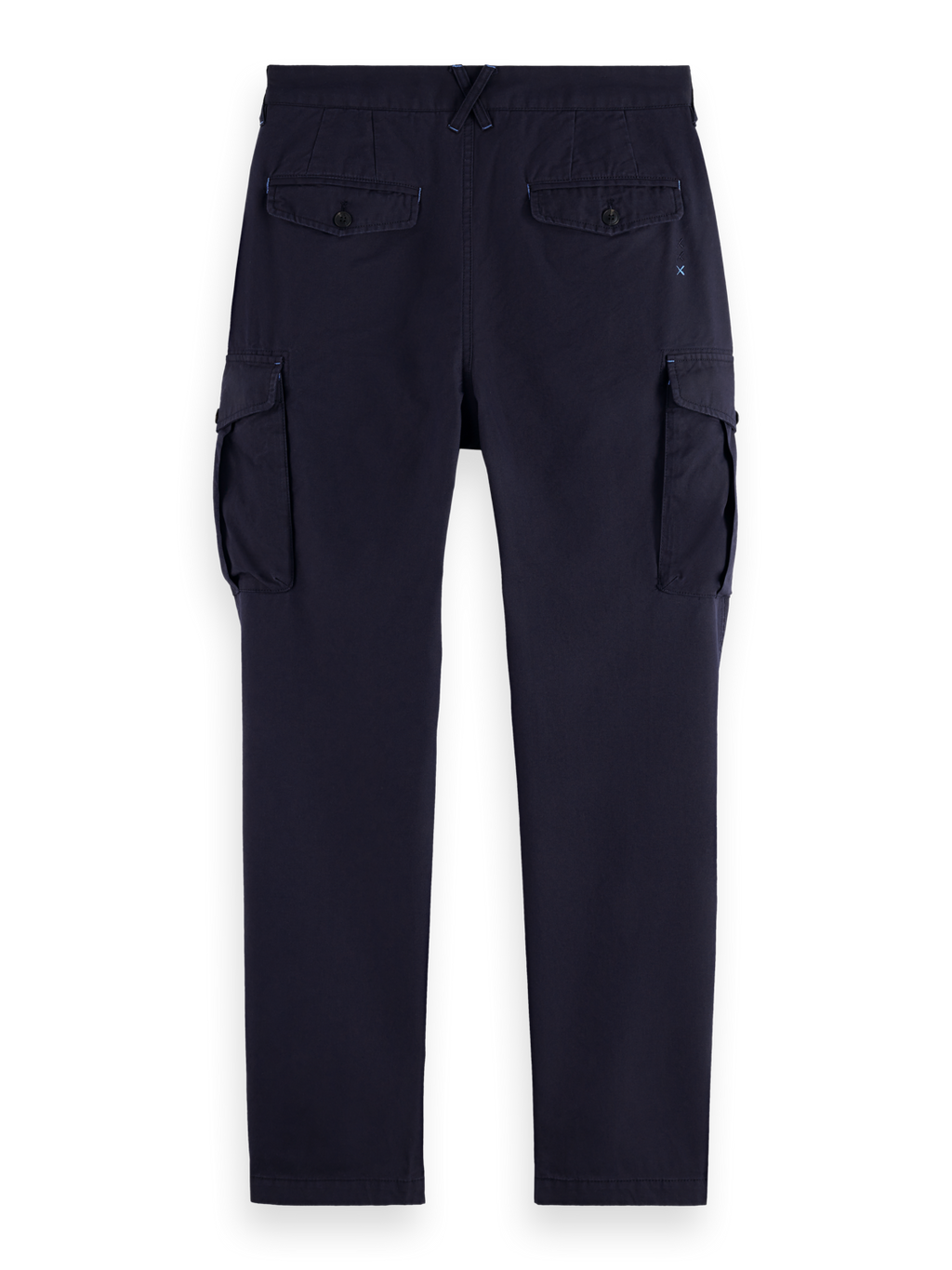 Loose Tapered Pleated Cotton-Tencel Cargo Pant
