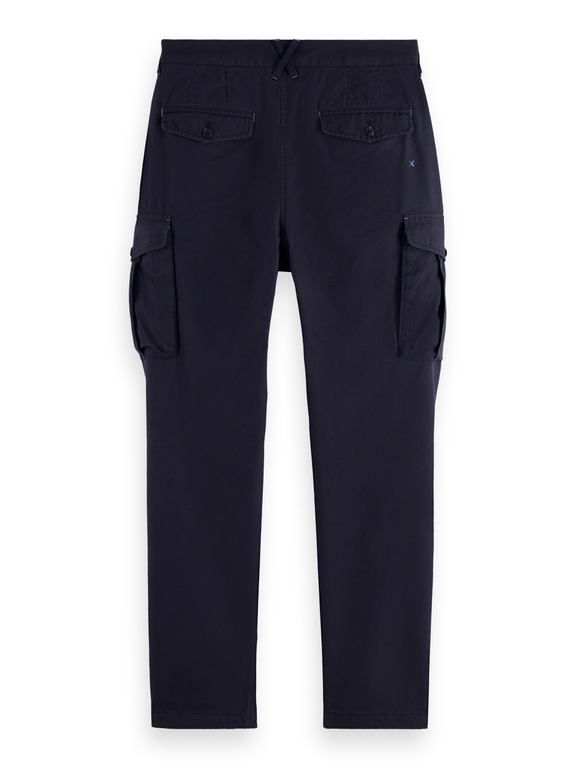 Loose Tapered Pleated Cotton-Tencel Cargo Pant