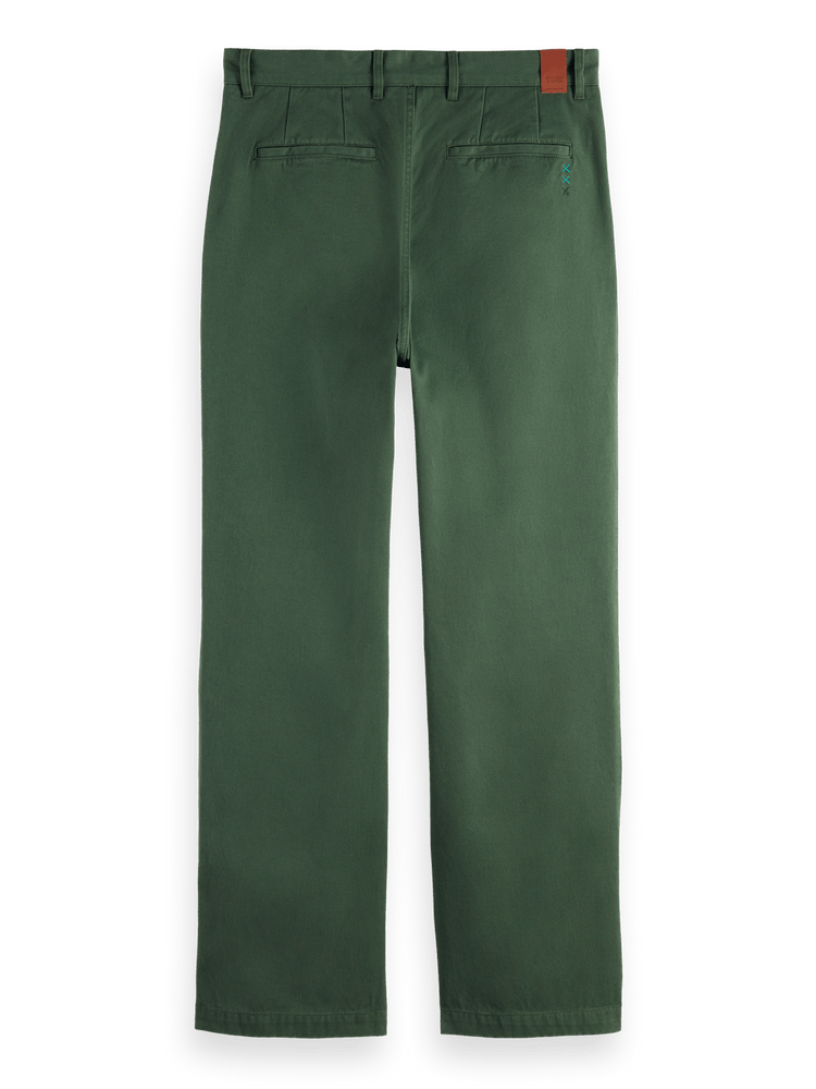 Straight Fit Cotton Twill Chino