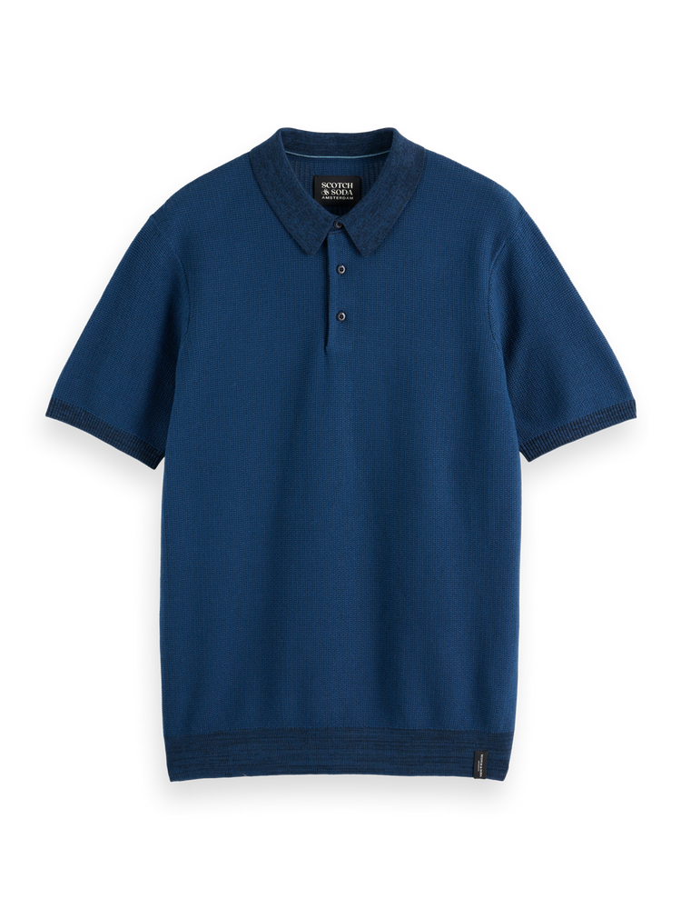 Structured Knit Polo Scotch Soda