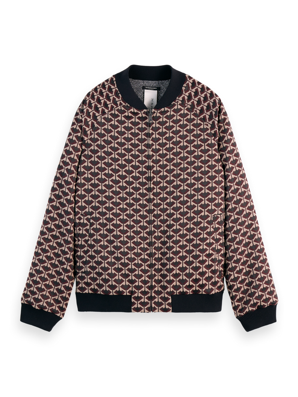 Reversible Jacquard Bomber Jacket