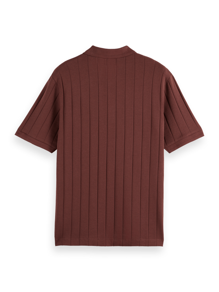 Rib Knit Polo