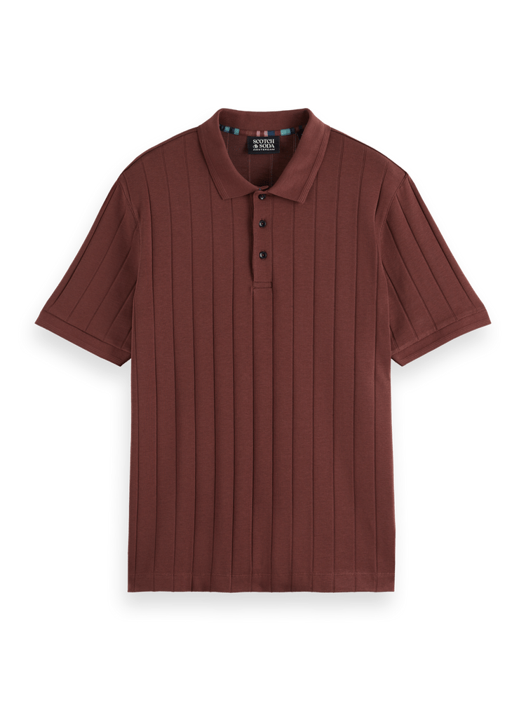 Rib Knit Polo