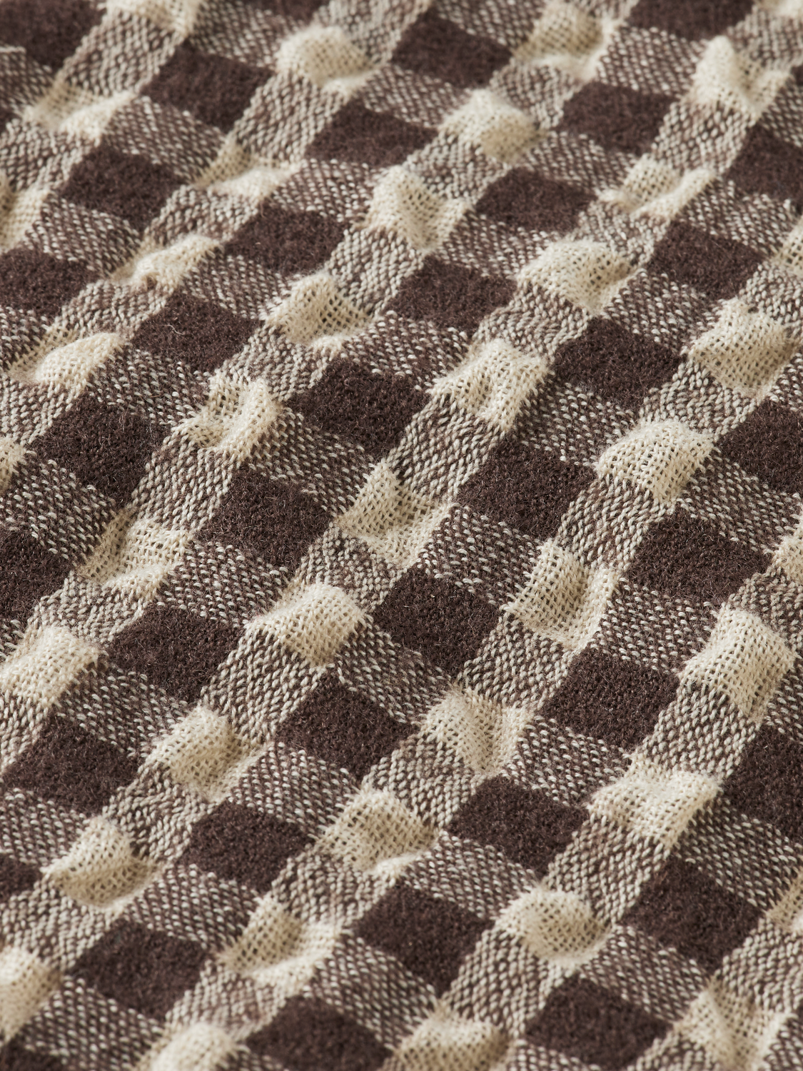 Relaxed-Fit Seersucker Wool-Blend Check Shirt